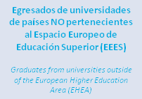 Graduates of universities from countries NOT belonging to the European Higher Education Area (EHEA)